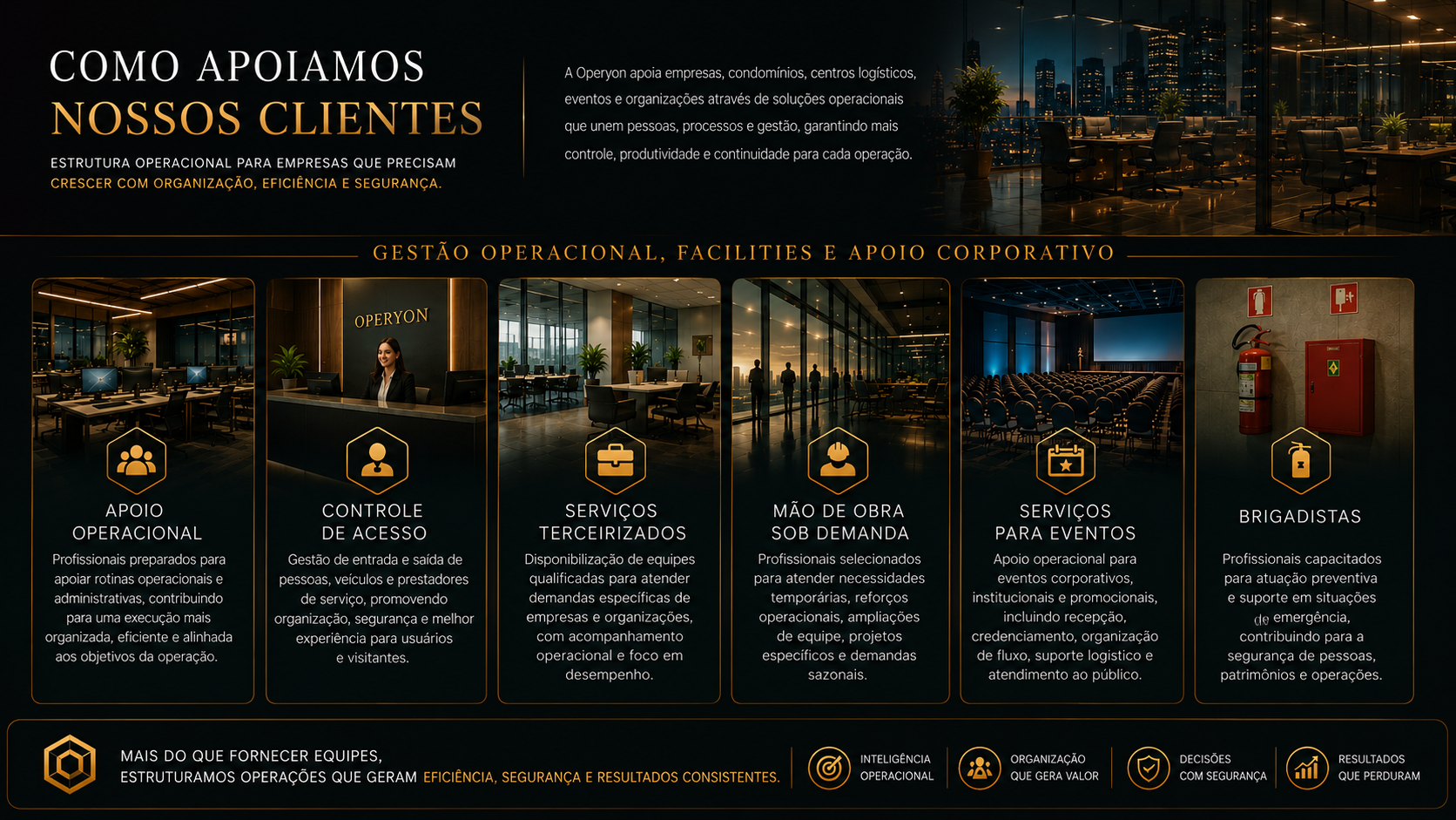Como apoiamos nossos clientes